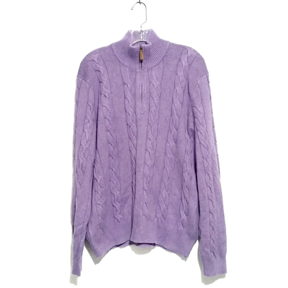 Polo By Ralph Lauren Zip Up Pull Over Sweater L
